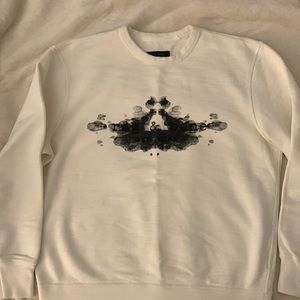 Rag & Bone crewneck sweatshirt with ink blot design